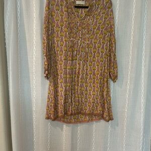 Elegant Multicolor Patterned Dress